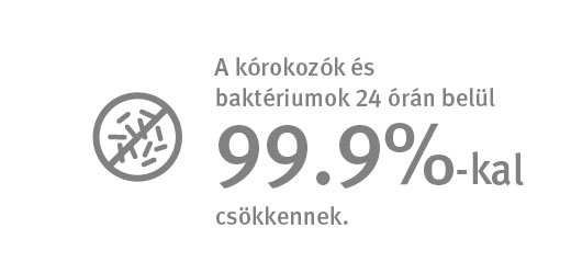 99%-kal kevesebb kórokozó